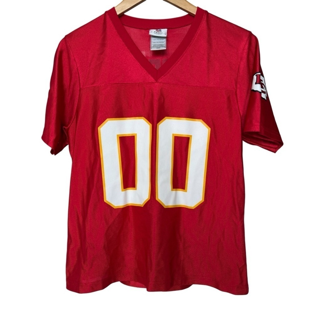 Kansas City Chiefs Women’s Red Jersey Size M Team Logo Short Sleeve Game Day NFL